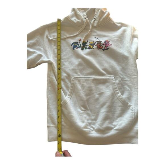 Grateful Dead X TGR white dancing bear skiers Hoodie Small - Picture 4 of 7